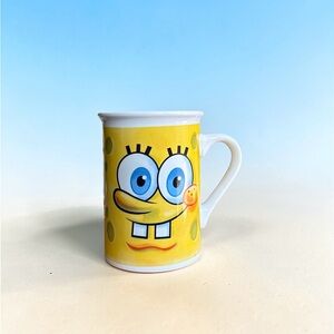 Viacom 2013 SpongeBob SquarePants Ceramic Coffee Mug 10oz Yellow Big Face
